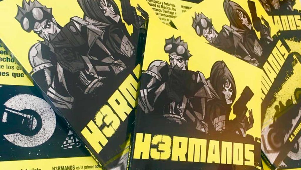 H3rmanos, mi primera novela gráfica de ciencia ficción cyberpunk a la mexicana.